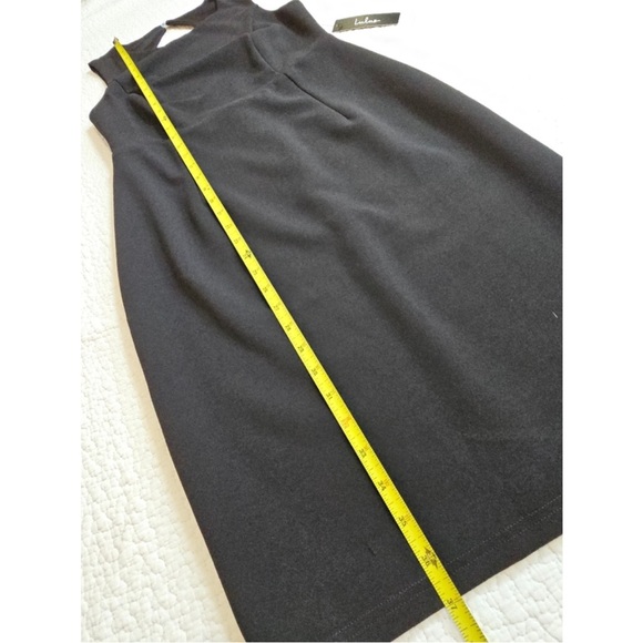 NWT Lulus Speak Sweetly Black Lace Bodycon Backless Midi Dress - Picture 3 of 7